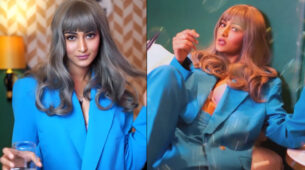Trending: Erica Fernandes gets a new hair colour, pulls off sky-blue pantsuit like a badass babe