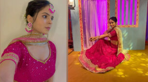 Tujhe Apna Banake: TMKOC diva Palak Sindhwani gets decked up in beautiful pink deep-neck lehenga, fans in love