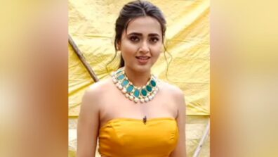 Uff Haye Garmi: Naagin babe Tejasswi Prakash goes strapless in latest public appearance, see viral footage