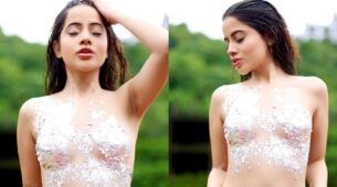 Urfi Javed Goes N*de With Chandi Warq And Makes It A Fashion
