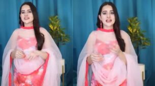 Urfi Javed Sings Song On Occasion Of Ganesh Chaturthi And Looks Lovely In Red Floral Print Dress