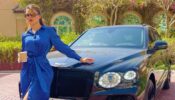 Urvashi Rautela Looks Classy And Sassy In Blue Shirt Dress