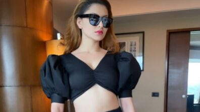 Urvashi Rautela Sizzles In Little Black Co-Ord Set Worth Rs 8,000