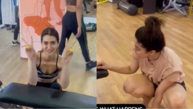 Viral Video: Kriti Sanon and Rashmika Mandanna spotted chilling inside gym, trainer accuses them of not working out