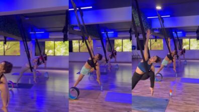 Viral Video: Malaika Arora proves age is just a number, spotted performing aerial yoga like teenager