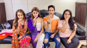 Watch: Ashi Singh enacts hilarious Bhojpuri movie dialogue with squad, performs to viral song ‘Kamariya Lollipop Lagelu’