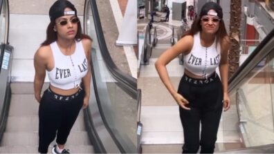 Nia Sharma is delighted after shopping spree, starts dancing on escalator in public