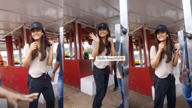 Watch: Rashmika Mandanna gets spotted at Versova Jetty, paparazzi says, “Doesn’t she have the cutest smile?”