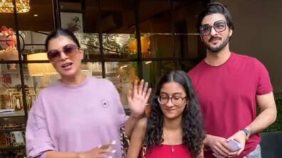 Watch: Sushmita Sen spotted with daughter and ex-boyfriend Rohan Shawl, video goes viral