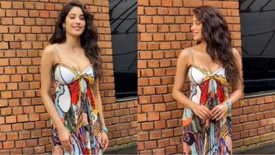 Watch video: Janhvi Kapoor makes jaw-dropping statement in abstract print maxi dress