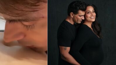 Watch Video: Karan Singh Grover hails with kisses and love for Bipasha Basu’s baby bump