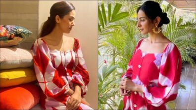 Who Do You Think Looks Better In Red Tie-dye Maxi Dress, Mira Rajput Or Rakul Preet Singh?