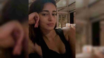 Ananya Panday flaunts gorgeous no-makeup, unfiltered look in plunging neckline black top, check out