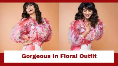 Anveshi Jain Looks Gorgeous in Floral Ruffled Top And Short Skirt, Check Picture