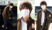 ARMY Special: BTS member Jin impresses with airport fashion, jets off to Los Angeles in brown jacket and simple white tshirt