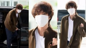 ARMY Special: BTS member Jin impresses with airport fashion, jets off to Los Angeles in brown jacket and simple white tshirt