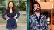 Bade Acche Lagte Hain 2’s Disha Parmar looks cute in navy blue star-printed midi dress, Nakuul Mehta is lovestruck
