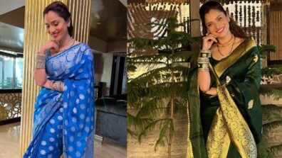 Beautiful sarees worn by Ankita Lokhande are key fashion inspiration