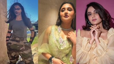 Bigg Boss beauties Rashami Desai, Jasmin Bhasin and Rubina Dilaik shine and glow in designer apparel