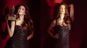 Bijlee Bijlee star Palak Tiwari looks ravishing in metallic black bodycon 