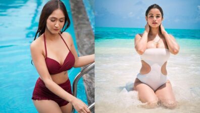 Bikini Faceoff: Krissann Barretto Or Chetna Pande Who Looks Hot In White And Maroon Swimsuit?