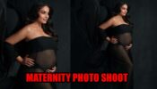 Bipasha Basu flaunts her baby bump in a sheer black gown, check photos