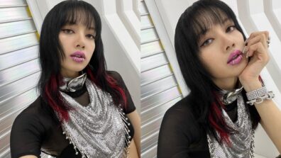 BLACKPINK’s Lisa Looks Gives Major Goth-girl Vibes In Her Dazzling Scraf and Lip-Rings, Take A Look