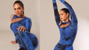 Bold Diva Esha Gupta Looks Piping Hot In Blue And Black Catsuit