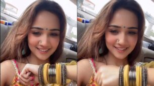 Bole Chudiyan Bole Kangana: Ashi Singh looks adorable in yellow saree and colour-coordinated bangles, take a look