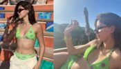 “Capri-sun” Ananya Panday Sizzles The Italy Vacation Look In Green Floral Bikini