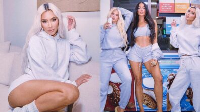 Check Out: Kim Kardashian Looks Ready For The Upcoming Winter Weather In A SKIMS Sweat-suit