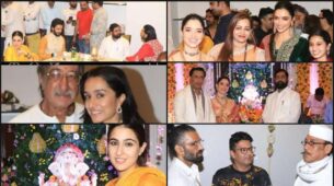 CM Eknath Shinde Ganpati Puja: Ranveer Singh, Deepika Padukone, Suniel Shetty, Jackie Shroff, Tamannaah Bhatia, Madhur Bhandarkar, Riteish-Genelia Deshmukh, Shraddha Kapoor, Sara Ali Khan mark attendance