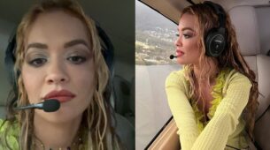 Concert Update: Rita Ora On Her Way To Chegando In Her Helicopter, Dressed In Tiny Hotpants