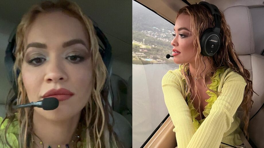 Concert Update: Rita Ora On Her Way To Chegando In Her Helicopter, Dressed In Tiny Hotpants 692797
