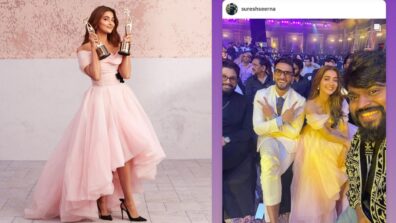 Congratualations: Pooja Hegde shares winning moment from SIIMA 2022 alongside Ranveer Singh and Allu Arjun, poses with parents in heartwarming viral snap