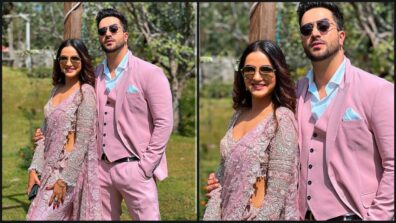 Couple Goals: Jasmin Bhasin and Aly Goni melt internet together with ‘lavender vogue goals’, see cute moment