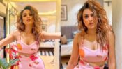 Crashed like this: Nia Sharma stabs internet with multicolored floral plunging neckline maxi outfit, flaunts curly hair