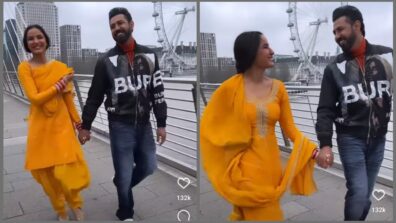 Deep te sukh: Jasmin Bhasin glows in yellow salwar suit in her honeymoon tour, shares video