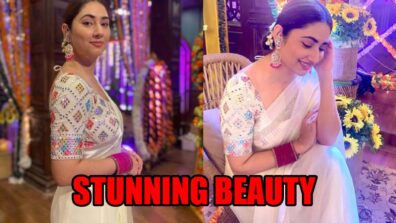 Disha Parmar sets the oomph quotient on fire in white saree, check now