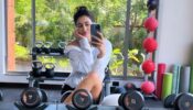 Disha Patani Gives A Glimpse Of Her Gym In Between Workout