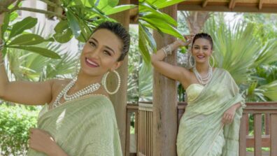 Erica Fernandes is an effortless beauty in green saree, fans can’t stop crushing