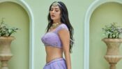 Esha Gupta Is A Fashion Icon And Rocks The Embellished Purple Lehenga Perfectly
