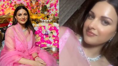 Ethnic Queen: Himanshi Khurana Seeks Blessings Of Lord Ganesha In Pink Attire