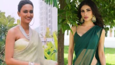 Ethnic Queens: Erica Fernandes And Mouni Roy Rock The Saree Look Splendidly