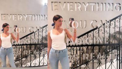 “Everything You Can Imagine Is Real” Ananya Panday Looks Super Cool In Mirror Selfie