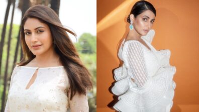 Fashion Challenge: Surbhi Chandna Vs Hina Khan: Who’s stabbing your hearts in white? (Vote Now)