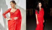 Fashion faceoff: Tara Sutaria vs Katrina Kaif: Whose red saree are you drooling over?