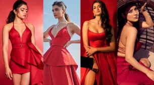 Fashion Queens: Rashmika Mandanna, Deepika Padukone, Palak Tiwari, And Shehnaaz Gill Look Smoking Hot In Red Outfits