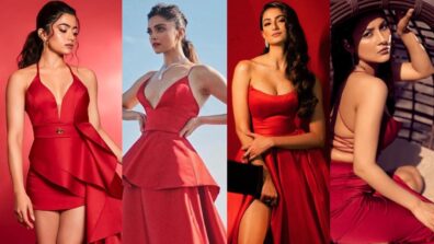 Fashion Queens: Rashmika Mandanna, Deepika Padukone, Palak Tiwari, And Shehnaaz Gill Look Smoking Hot In Red Outfits