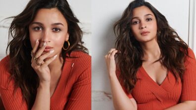 Fashionista Alia Bhatt Looks Resplendent In Orange Bodycon Dress For Special Screening Of Brahmastra